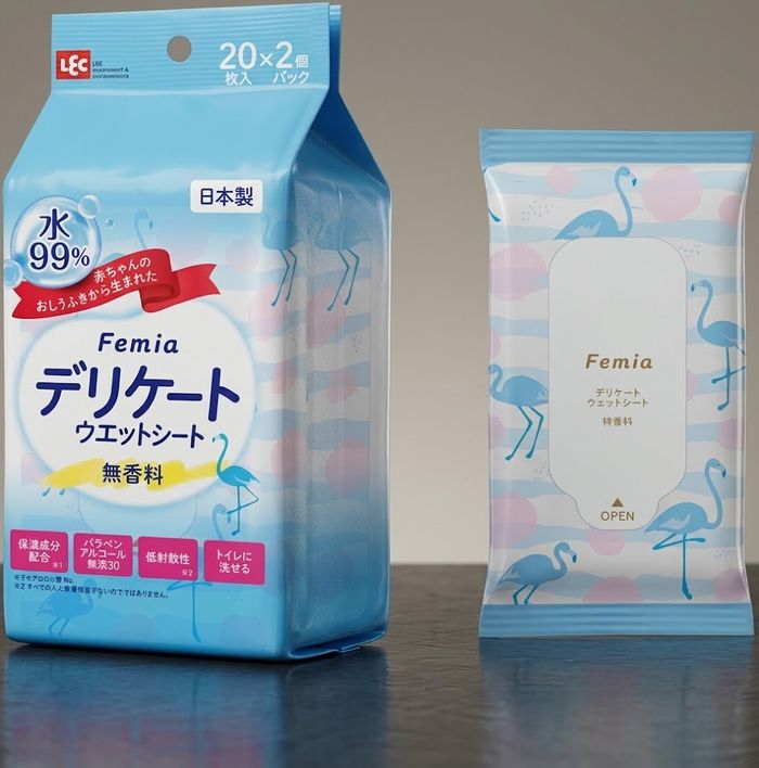 Femia Femwet үнэргүй эмэгтэйчүүдийн салфетка 10 ширхэг × 3 уут