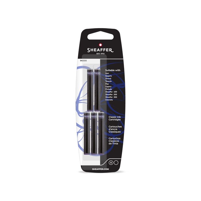 Sheaffer Classic Ink Cartridge (Pack of 5) Black 