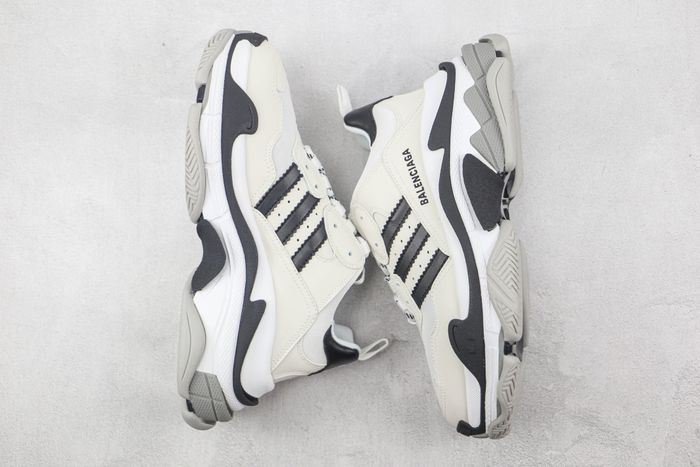 Balenciaga x adidas Triple S White Black