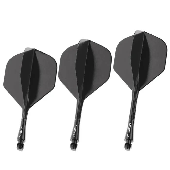 WINMAU Fusion #2 Integrated Flight & Shaft - Black