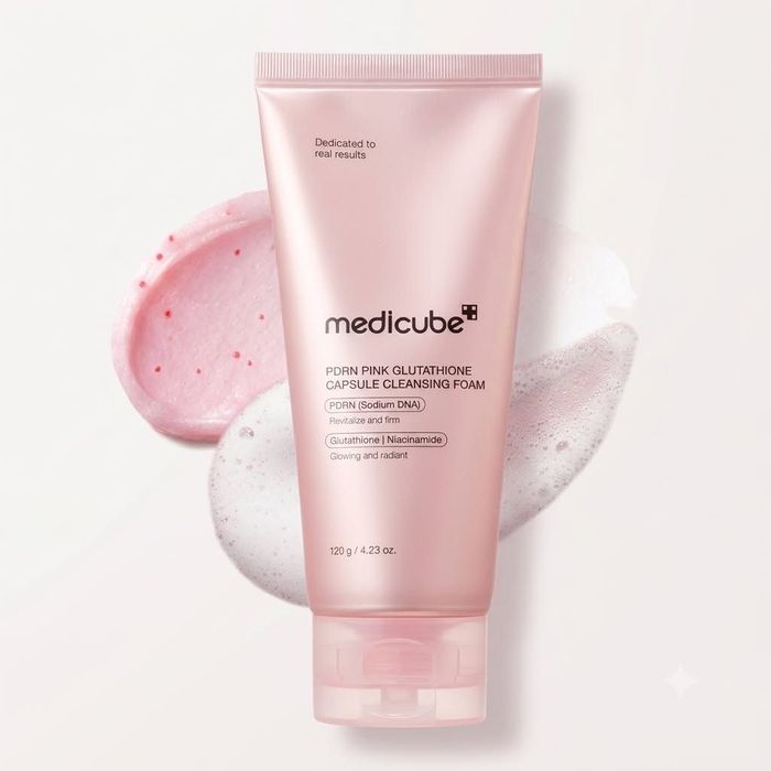 Medicube PDRN Pink Glutathione Capsule Cleansing Foam - 120g