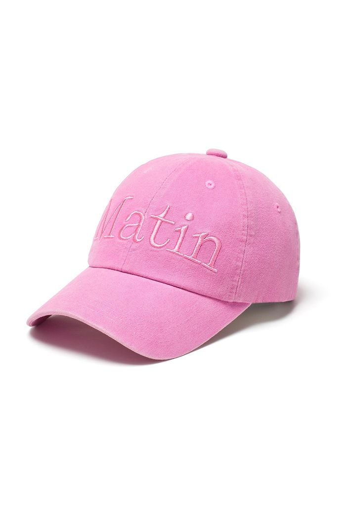 MATIN LOGO WASHED BALL CAP IN PINK