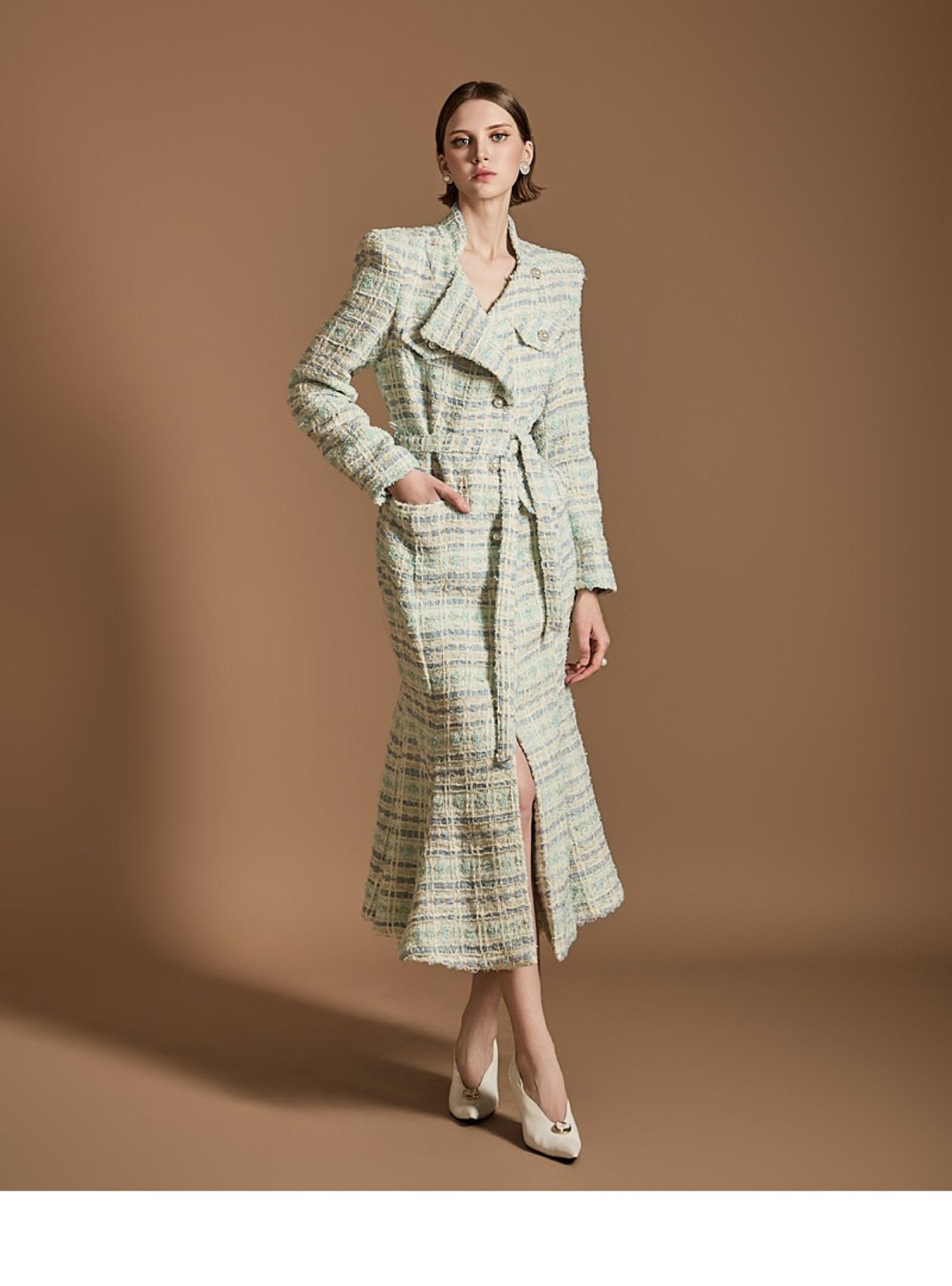 Luxury tweed onepiece4