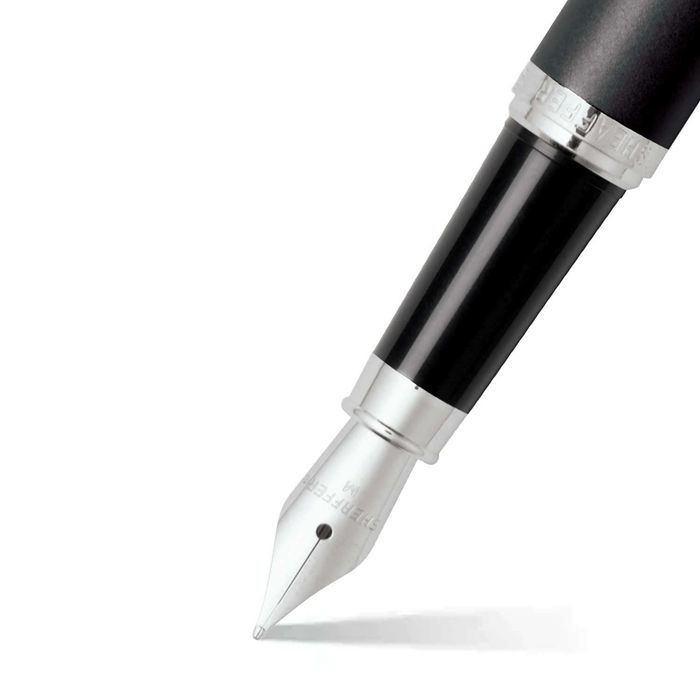PEN SHEAFFER VFM E9405 MATTE BLACK WITH CHROME PLATED TRIMS MEDIUM FP