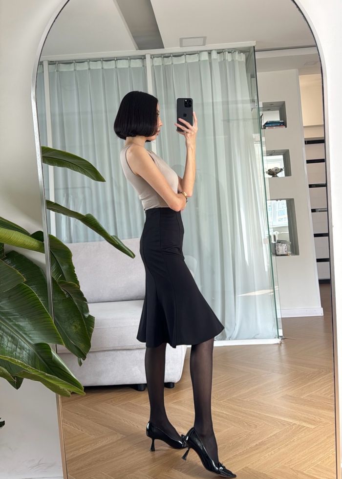 Midi Fishtail Skirt