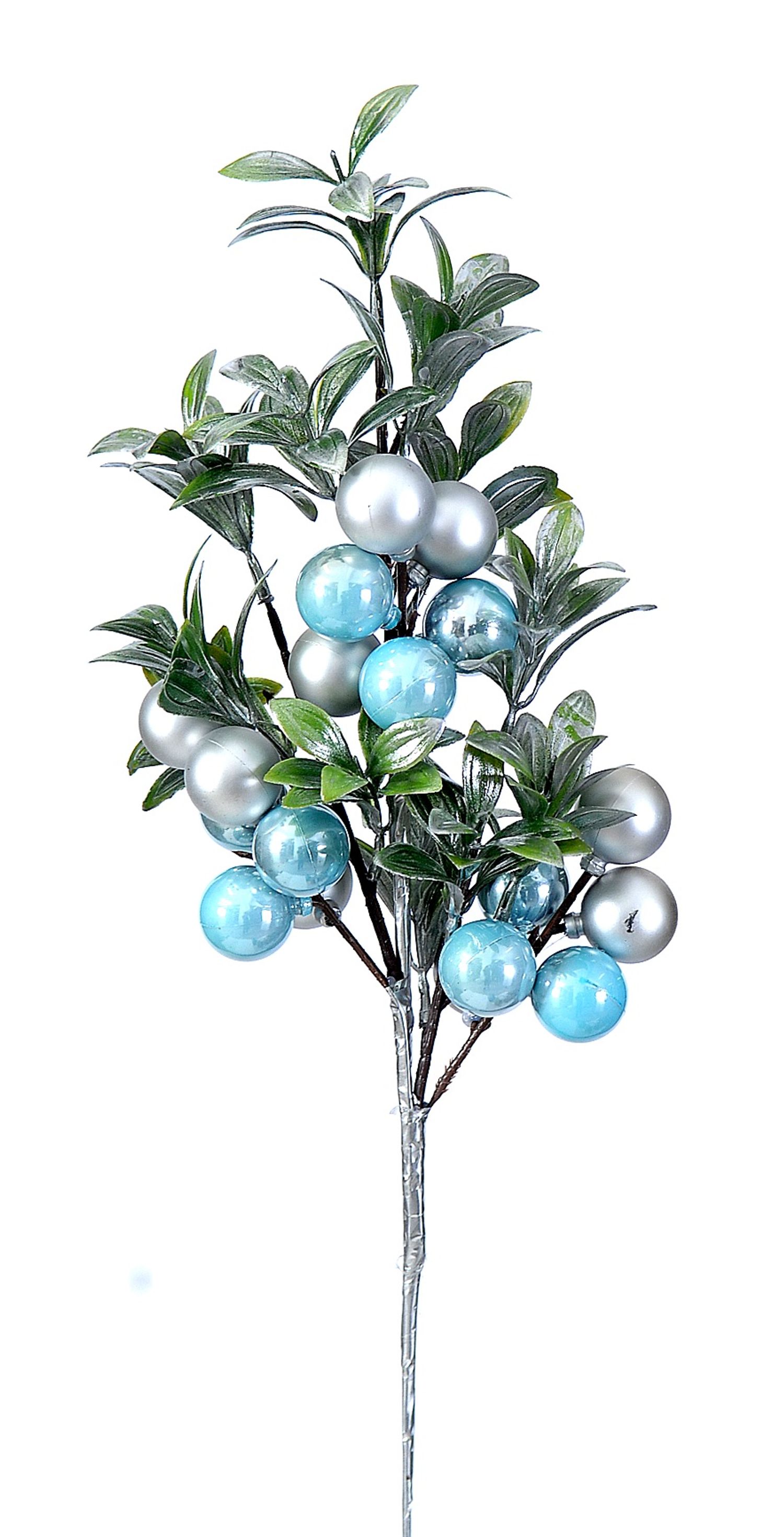 Branch w/lt blue balls