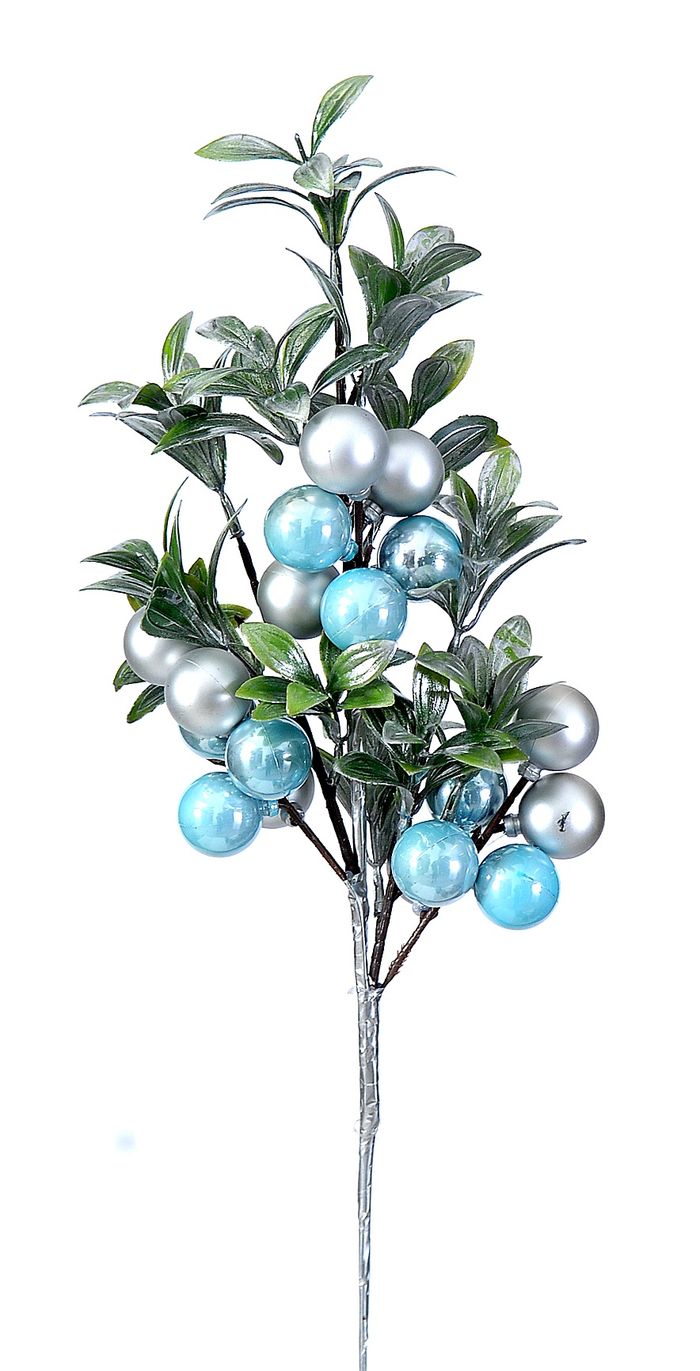 Branch w/lt blue balls