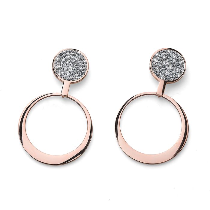 22911RG Ээмэг Cloud rosegold crystal