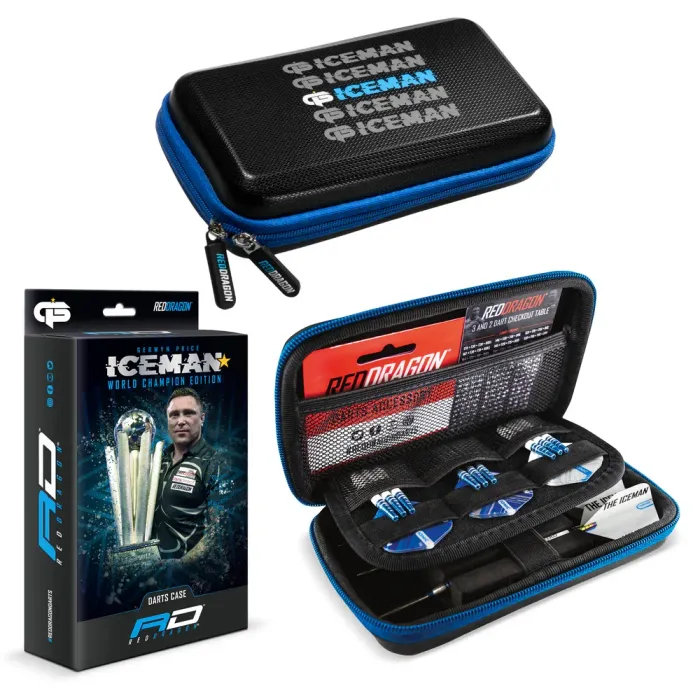RED DRAGON ICEMAN DARTS   CASE 