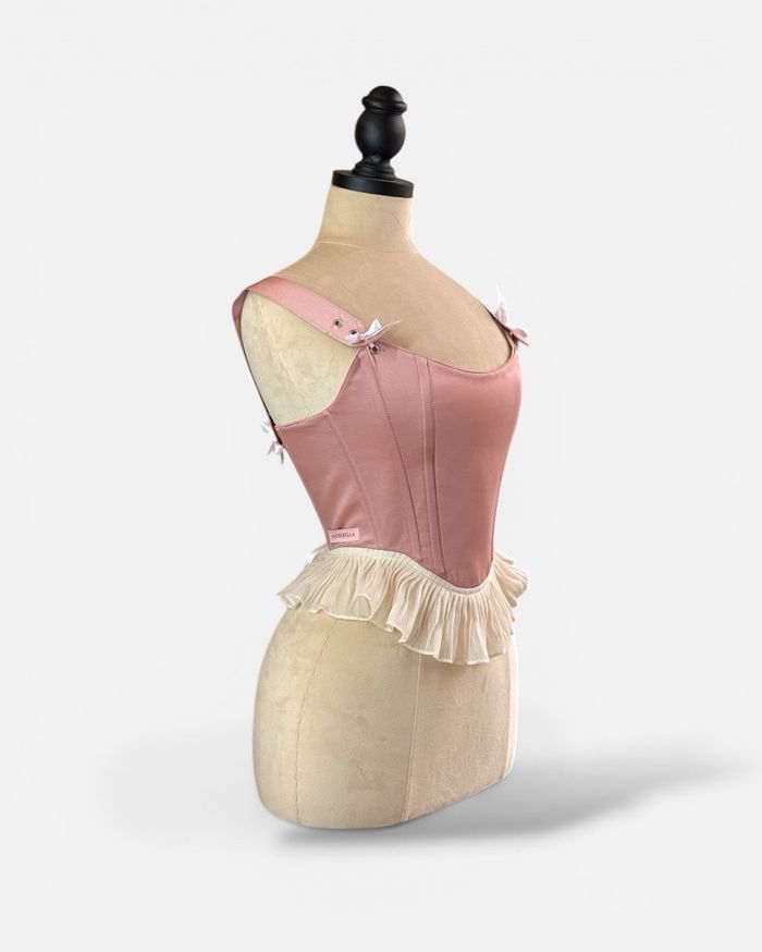 Peach Ruffle – Full Corset 