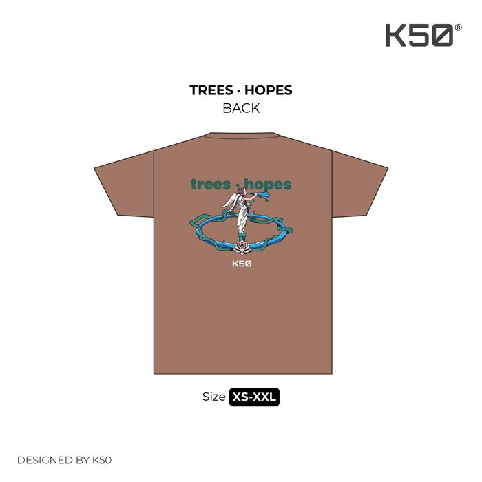 Trees & Hopes T-Shirt / FW25 Peach
