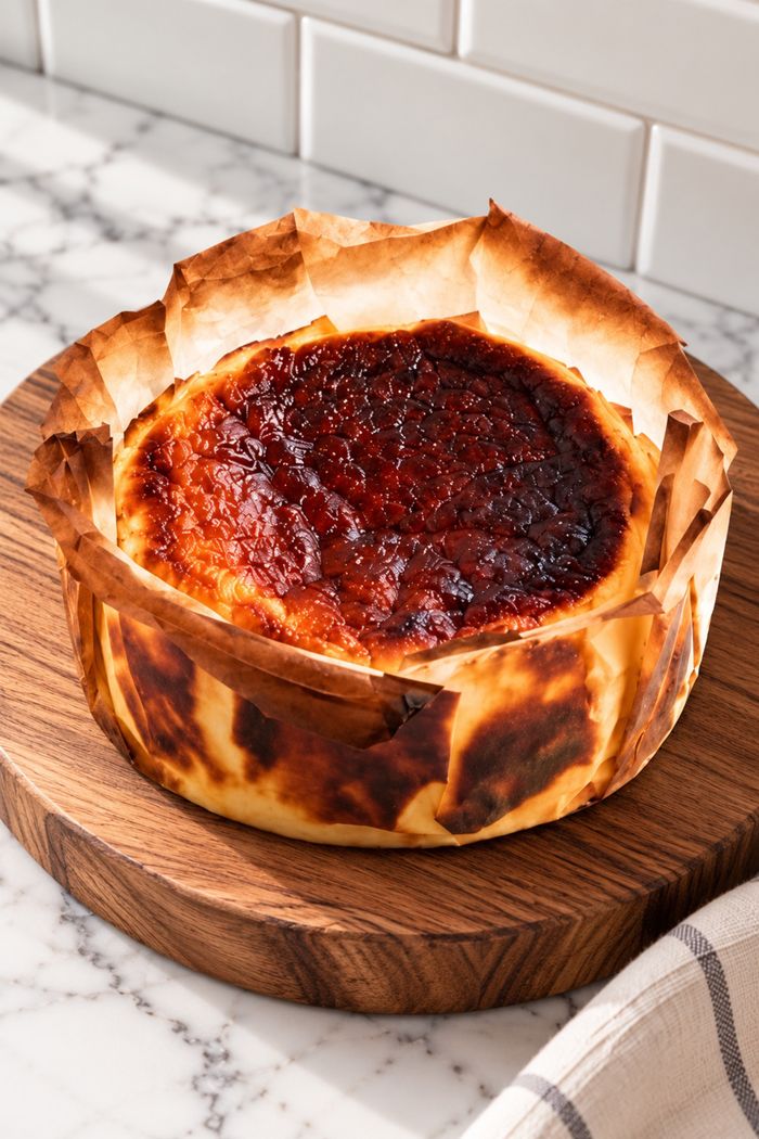 Bailey's Basque Cheesecake