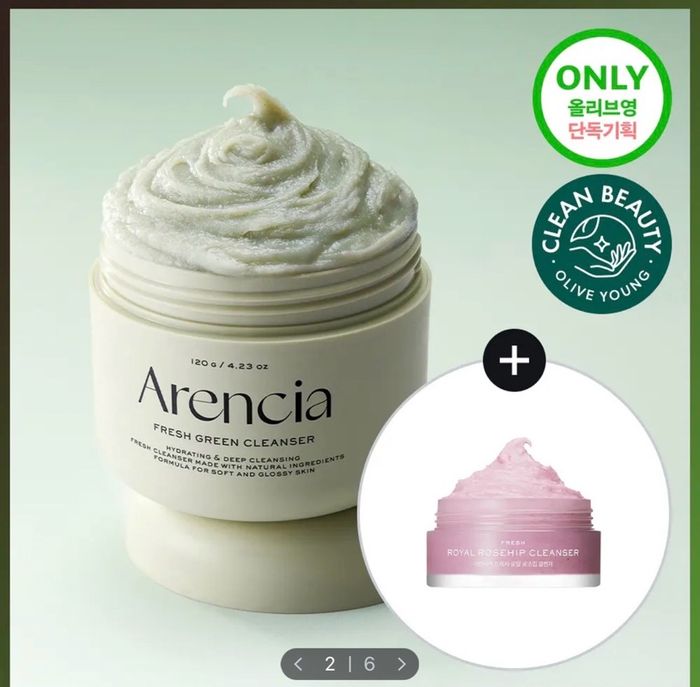 ARENCIA FRESH GREEN CLEANSER 120g+15g OLIVEYOUNG EDITION