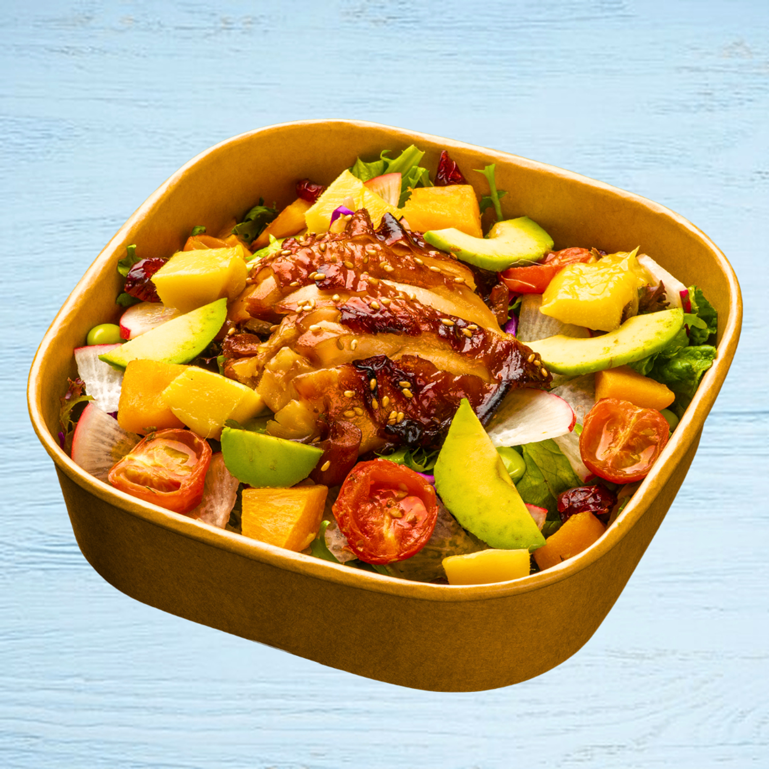 Mango chicken salad