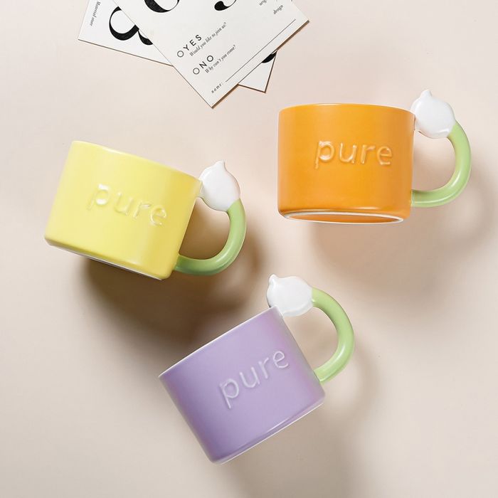 380ml/12.8fl.oz. Pure Tulip Ceramic Cup