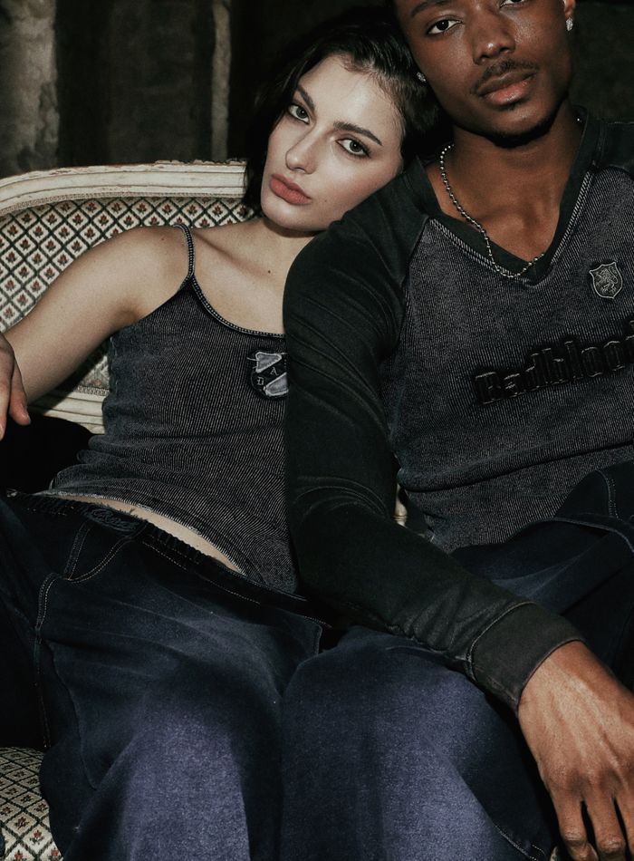 Rusty Denim String Tank - Blue
