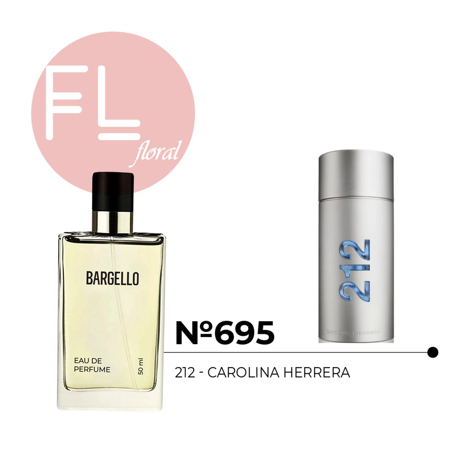 №695 for man 50 ml /212 men - Carolina Herrera/