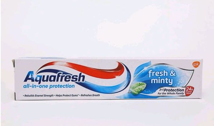 Aquafresh гурвалсан шүдний оо бүх төрөл