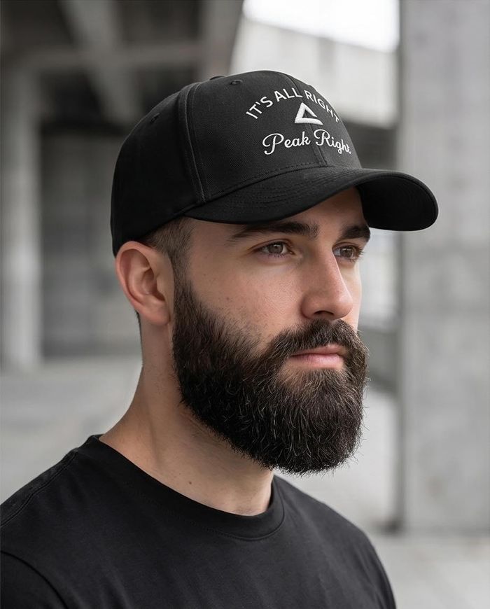 SPORTS CAP BLACK WHITE
