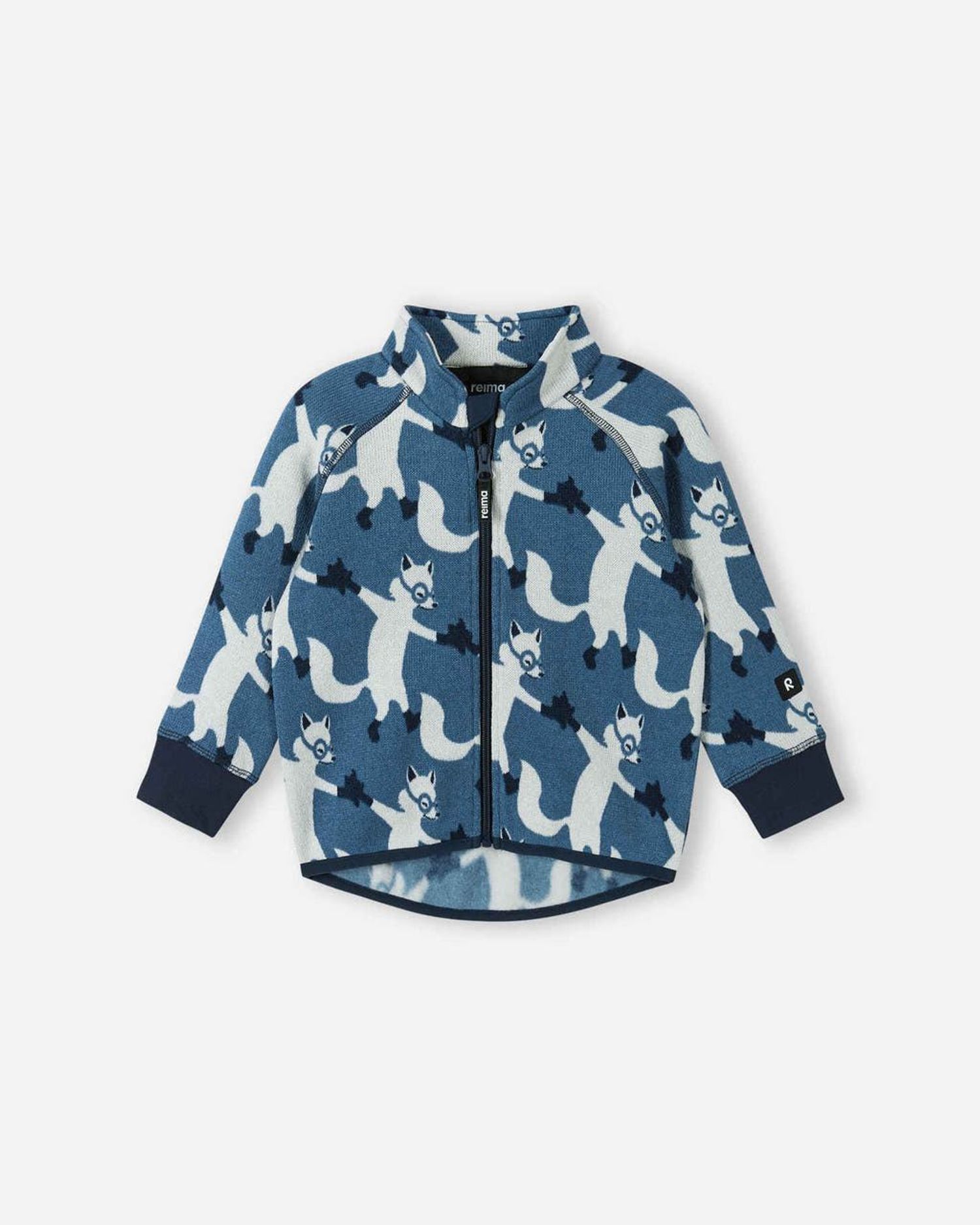 Fleece sweater, Ornament Blue Ocean