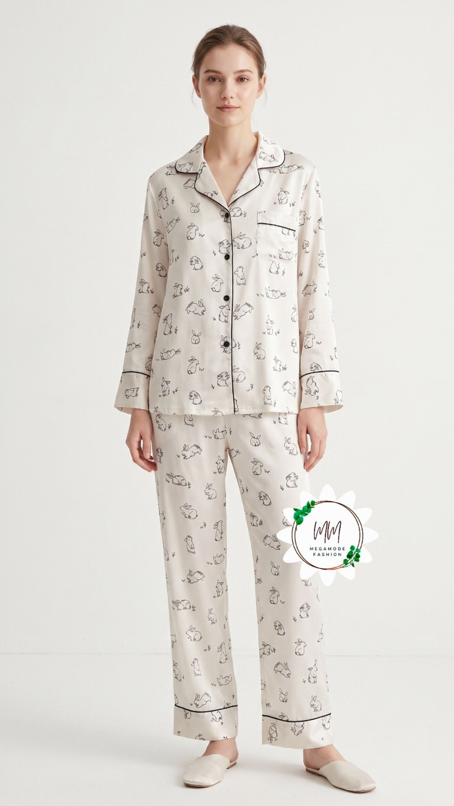 Rabbit silk pajama 