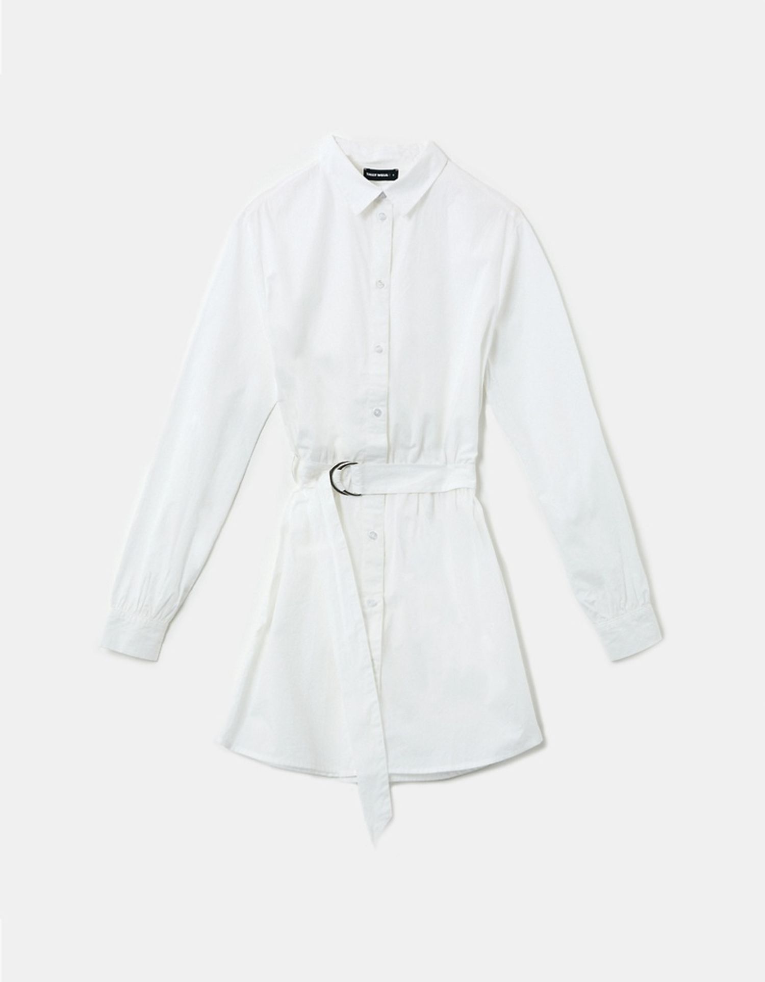 White Mini Shirt Dress