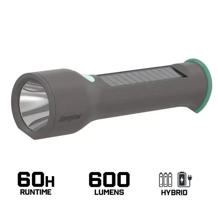 Energizer Hybrid Solar Flashlight 600 Lumens