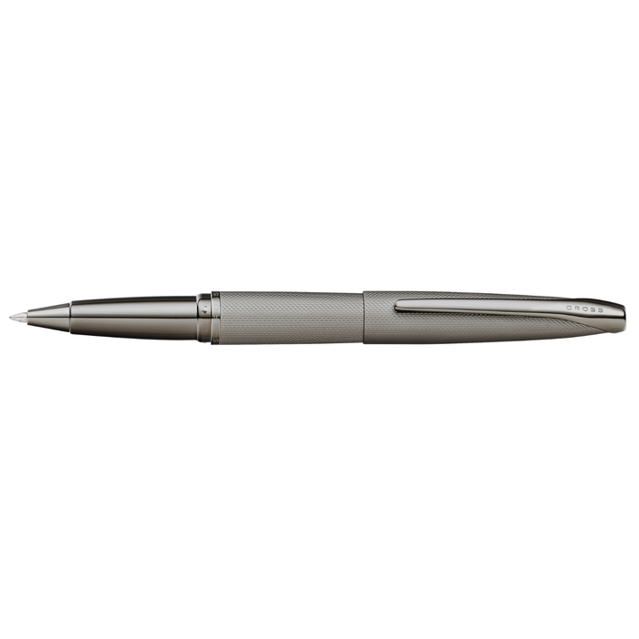 Cross ATX® Sandblasted Titanium Gray PVD Etched Diamond Pattern with Polished Titanium Gray PVD Appointments Selectip® Rollerball Pen
