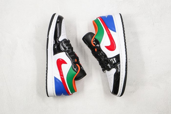 Jordan 1 Low Multi-Color Black Toe (Women's)