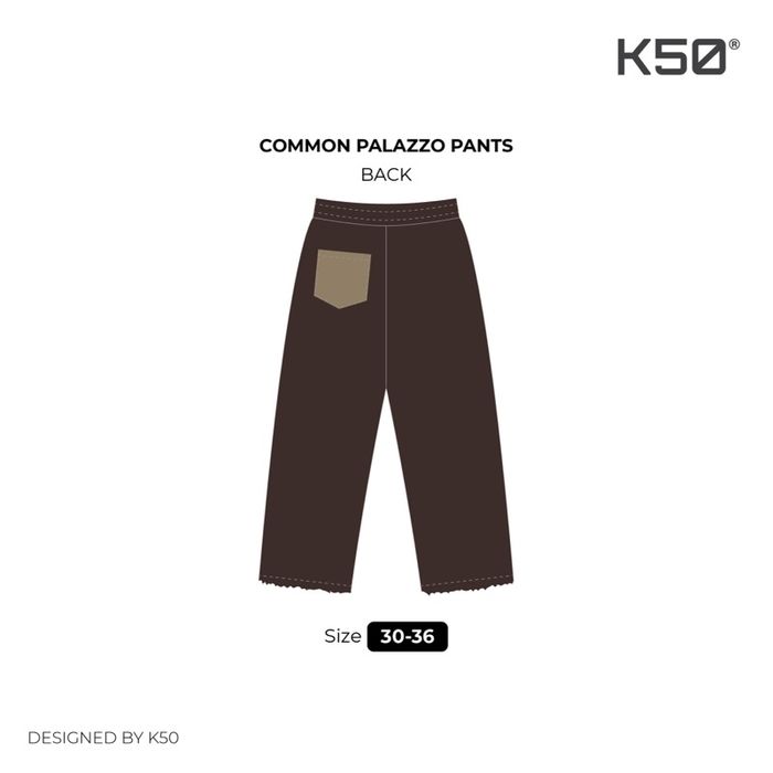 Common Palazzo Pants / Brwn Snd