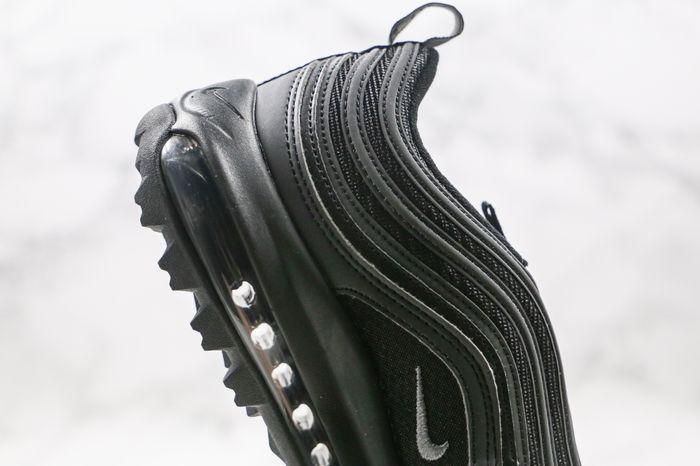 Nike Air Max 97 Golf Triple Black Grey Running Shoes