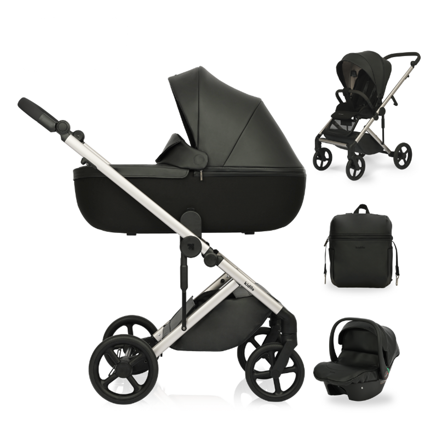 Kidilo - Luxury 3in1, Black