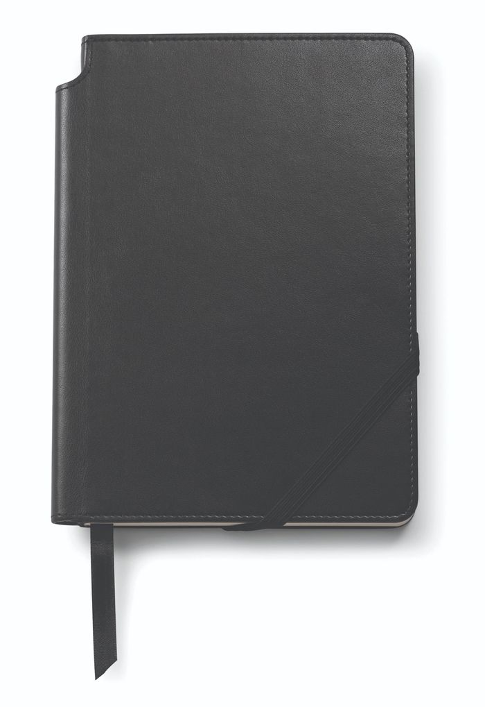 Cross Classic Black Medium, Lined Journal + Empty Pen Slot Gift Set Bundle 