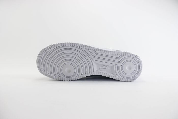 Nike Air Force 1 Low '07 Black White Pebbled Leather