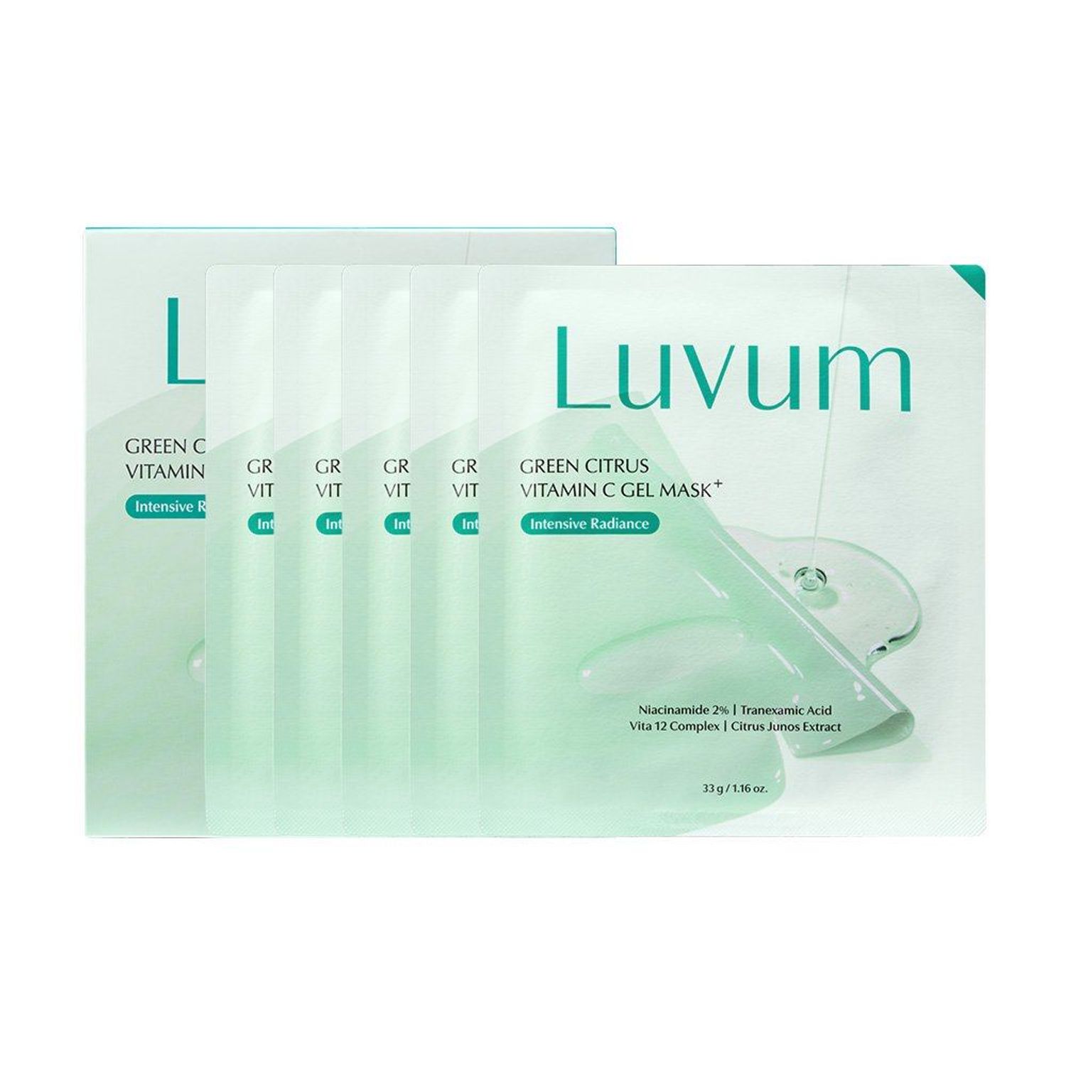 Luvum Green citrus vitamin c gel mask 