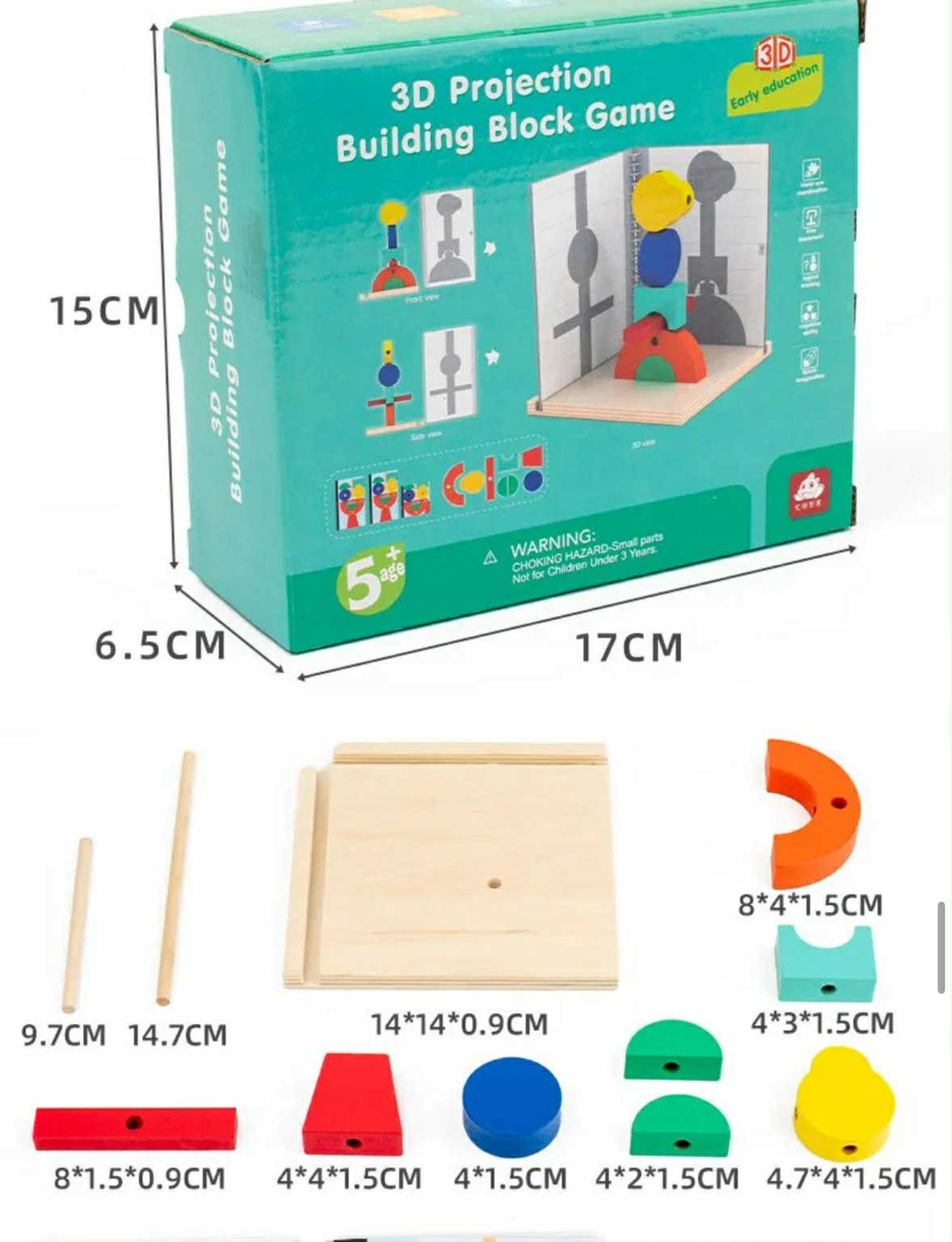 3d projection building block game