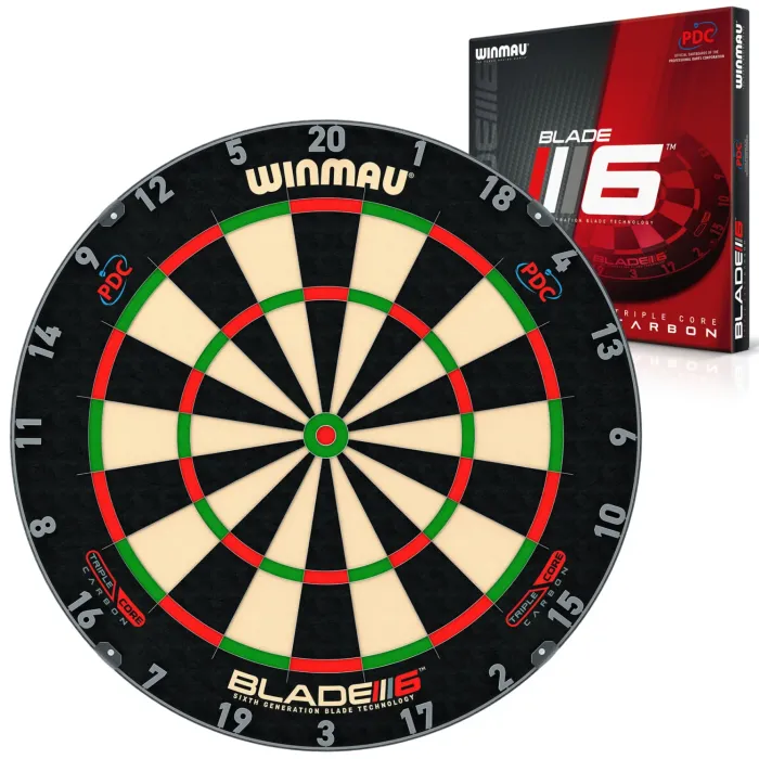 Winmau DARTBOARD BLADE 6 TRIPLE CORE CARBON