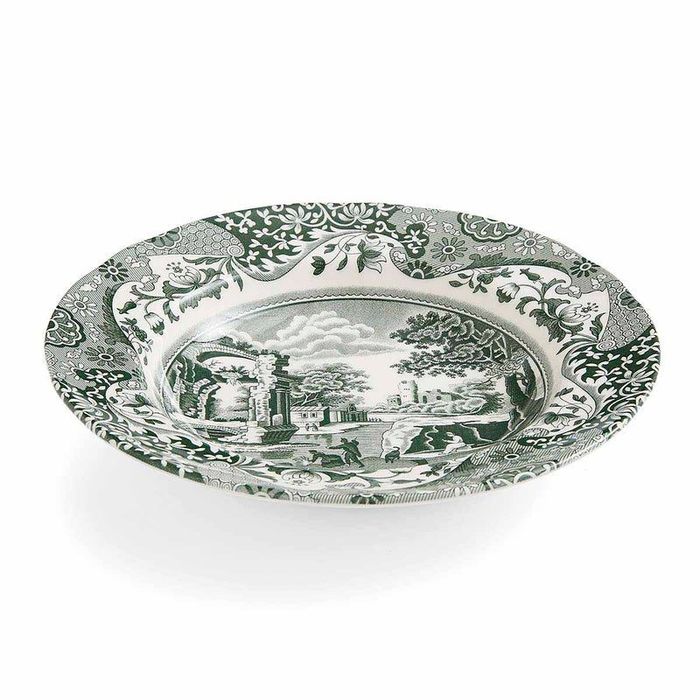 Spode Heritage Green Italian Rimmed Soup Bowl 23cm