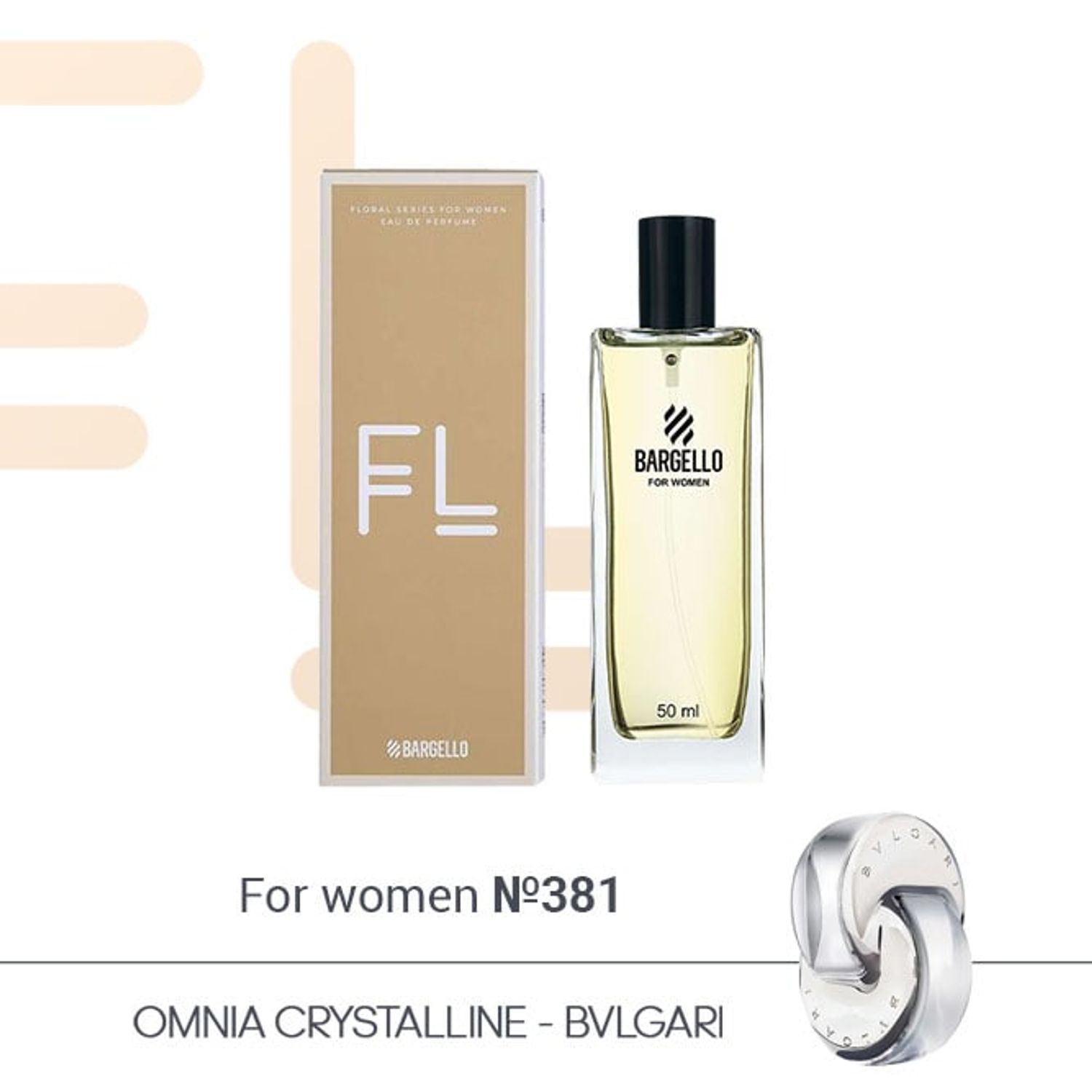 №381 for women 50 ml /BVLGARI - OMNIA CRYSTALLINE /