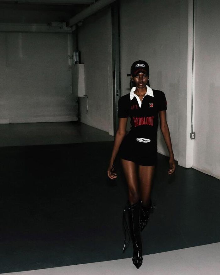 Mystic Capsule Polo Mini Dress - Black
