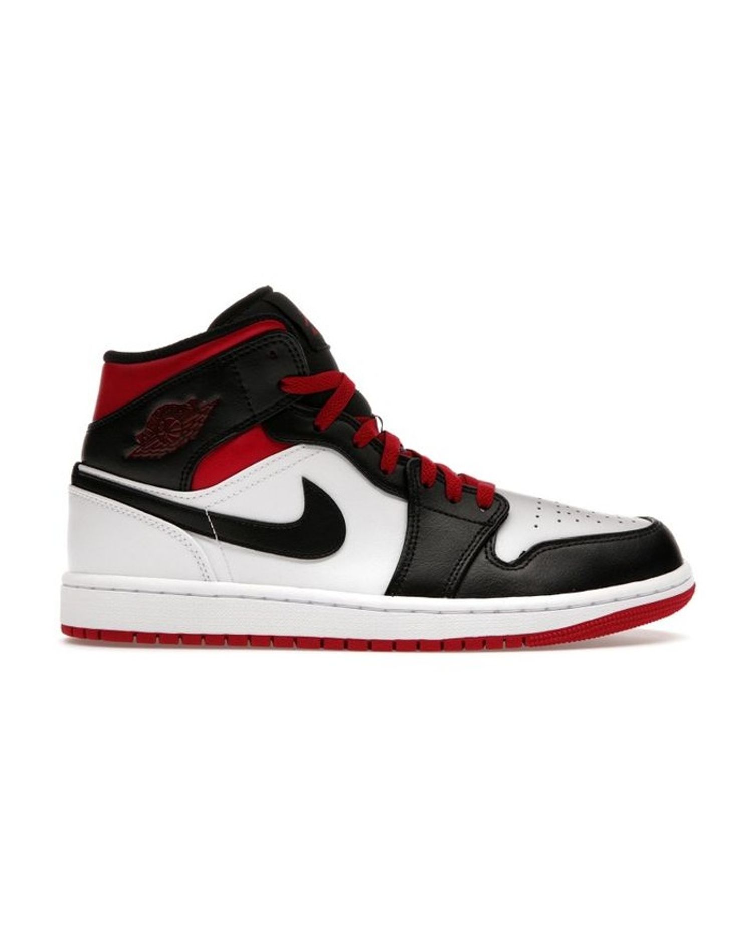 Jordan 1 Mid Gym Red Black Toe