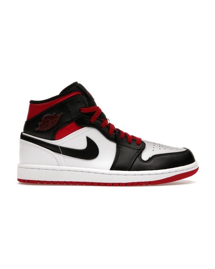 Jordan 1 Mid Gym Red Black Toe