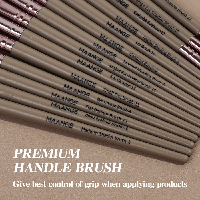 20pcs makeup brush- champagne color