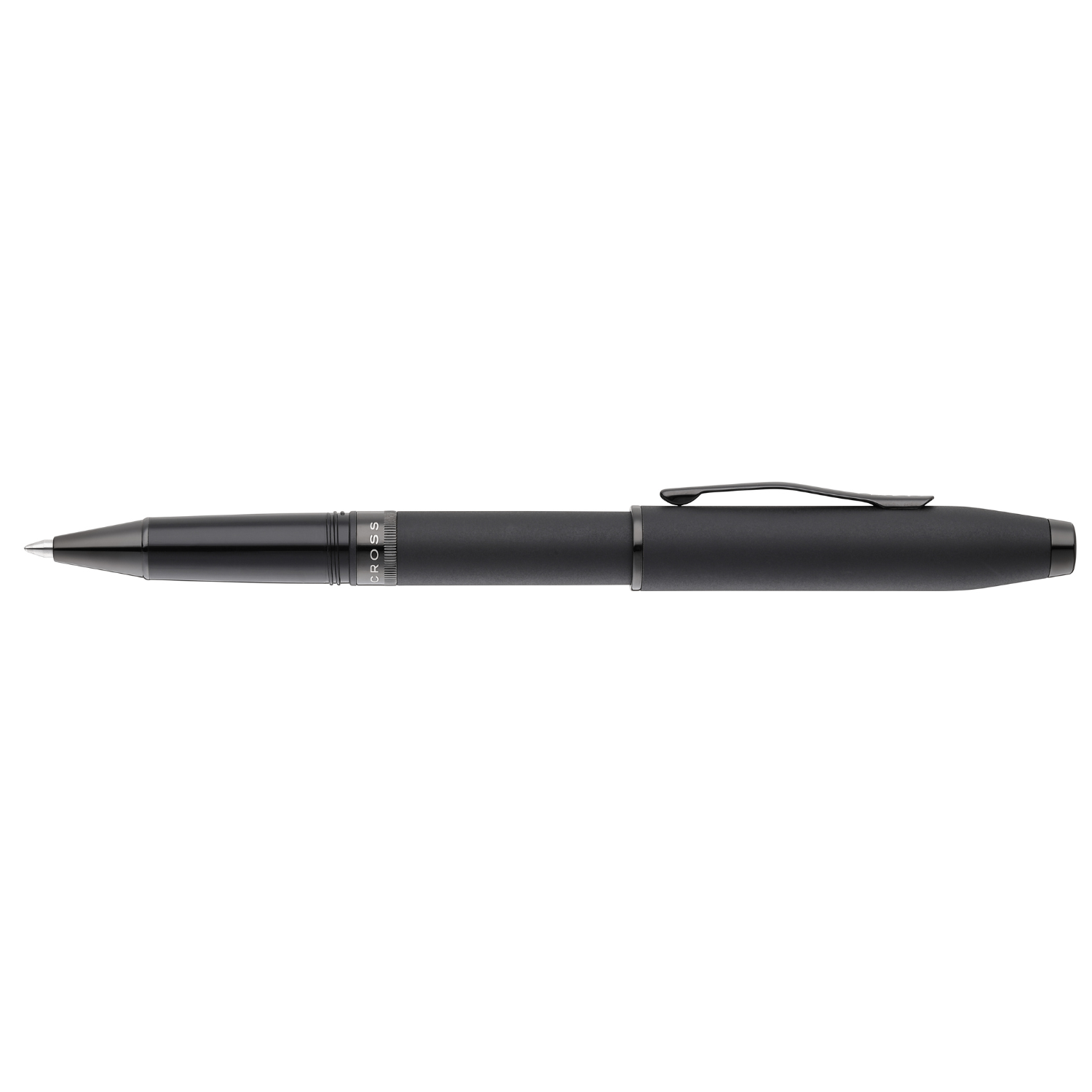 Foundry Matte Black Lacquer with PVD Black Appointments Rollerball Pen
