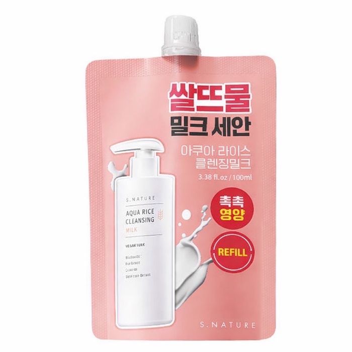 Aqua rice cleansing milk refill