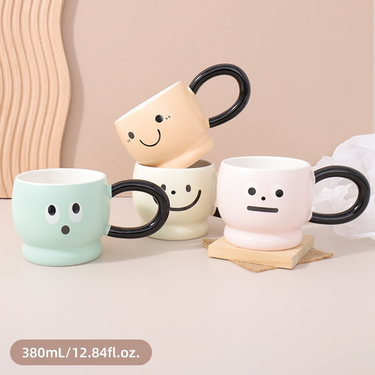 380mL/12.84fl.oz. Emoji Ceramic Mug