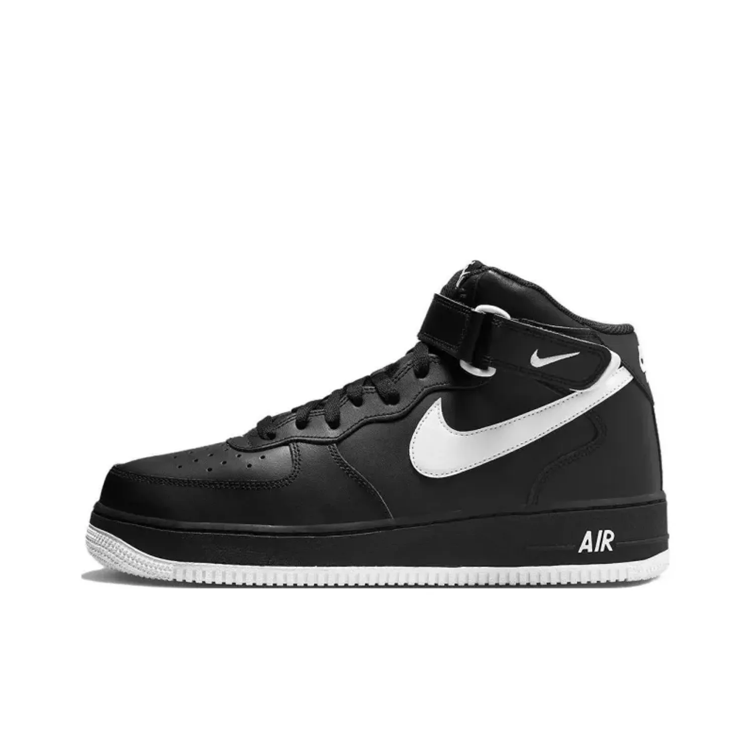 Nike Air Force 1 Mid '07 Black White Sole