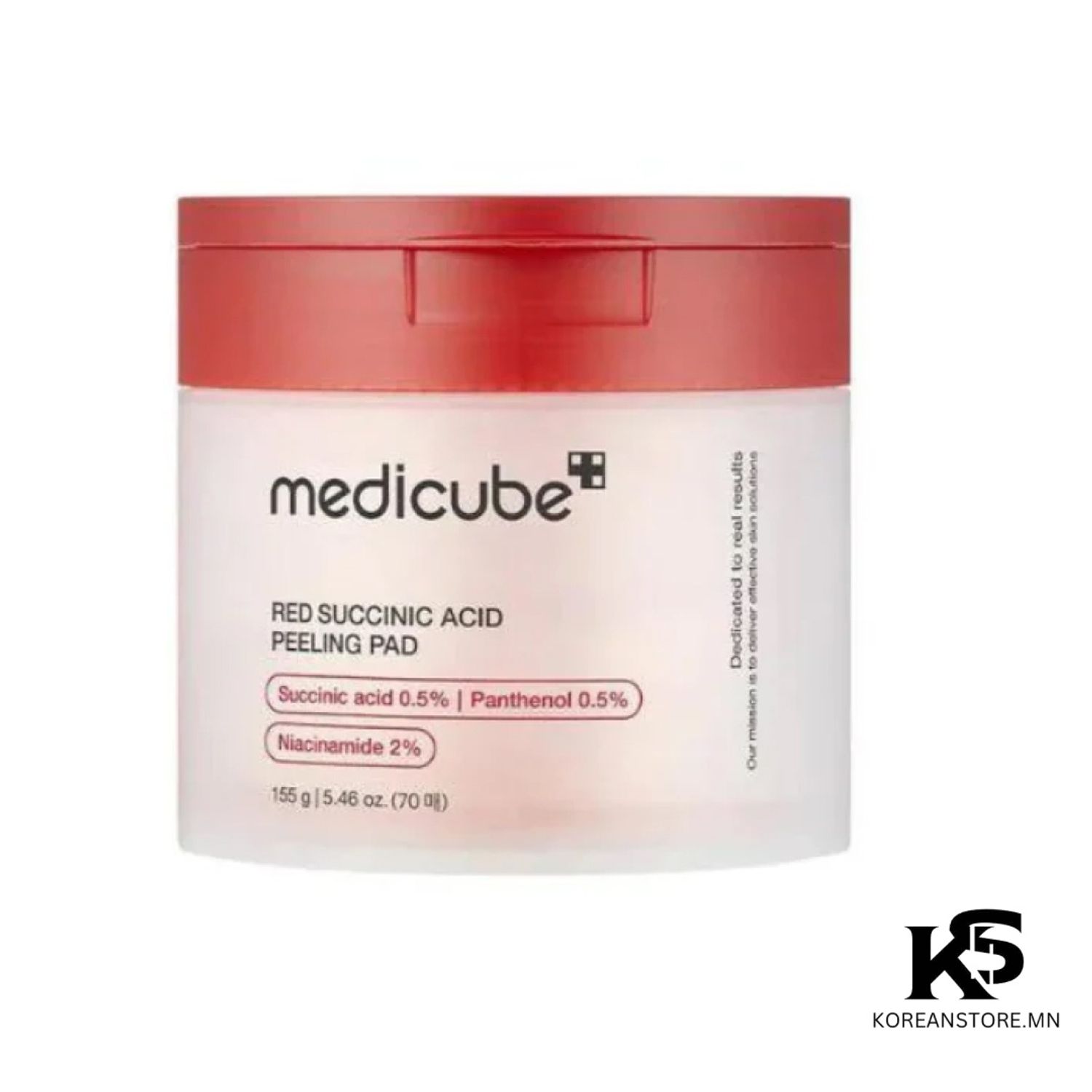 Medicube red succinic acid peeling pad