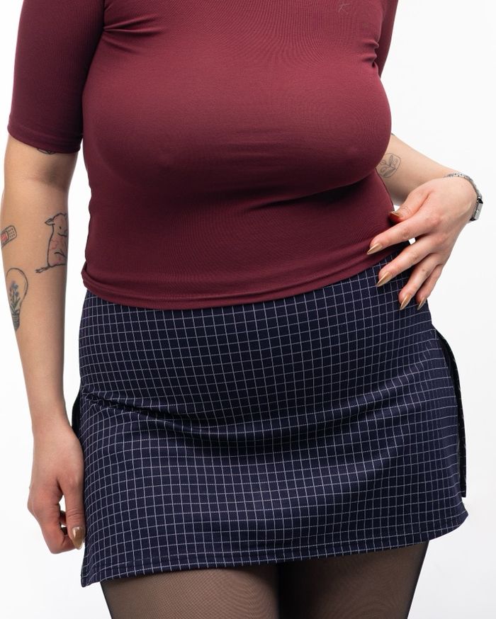 Gingham skort V2