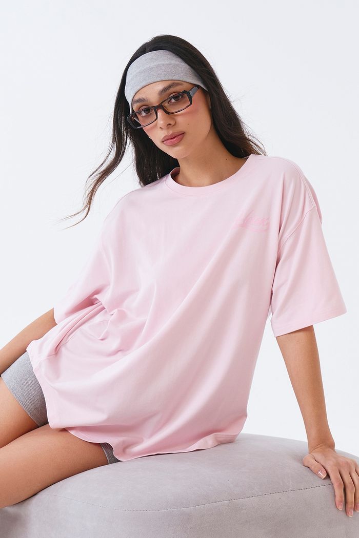 Women`s Lettering Modal Cover up Short Sleeve